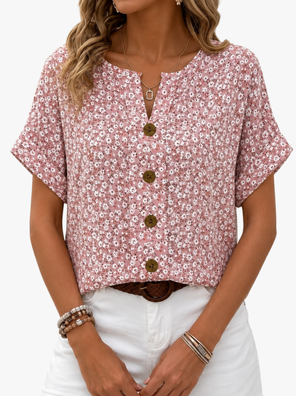 Caroline | Blouse élégante fleurie