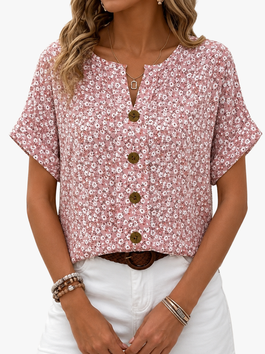 Caroline | Blouse élégante fleurie