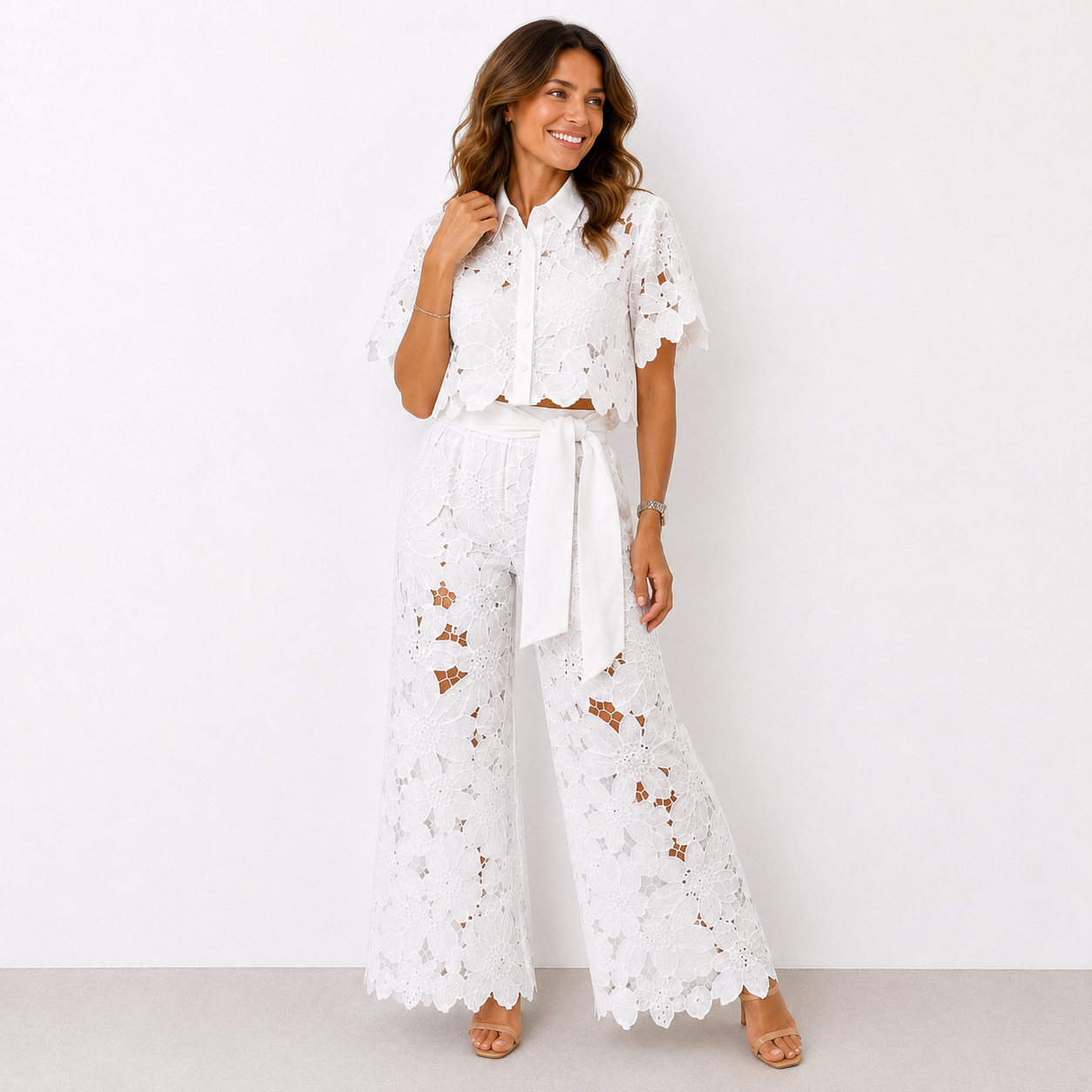 Gabrielle | Ensemble en dentelle florale