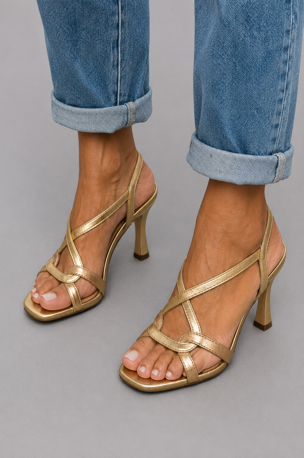 Lucie | sandales à talons Golden Summer Charm