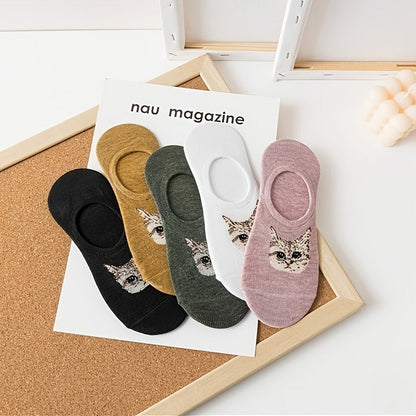 Chaussettes Décontractées À Motif De Chat
