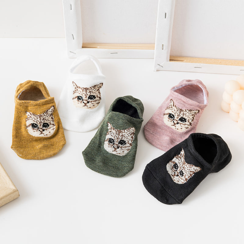 Chaussettes Décontractées À Motif De Chat