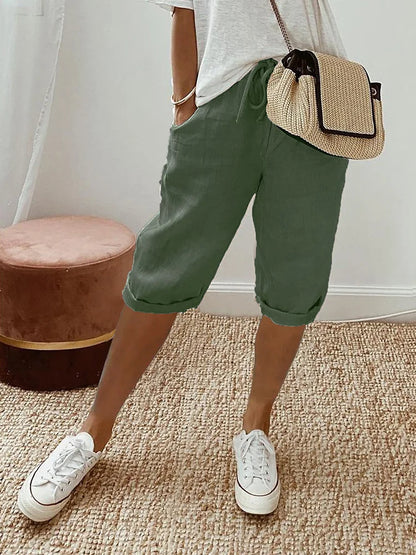 Mathilde | Short en coton et lin pour femme