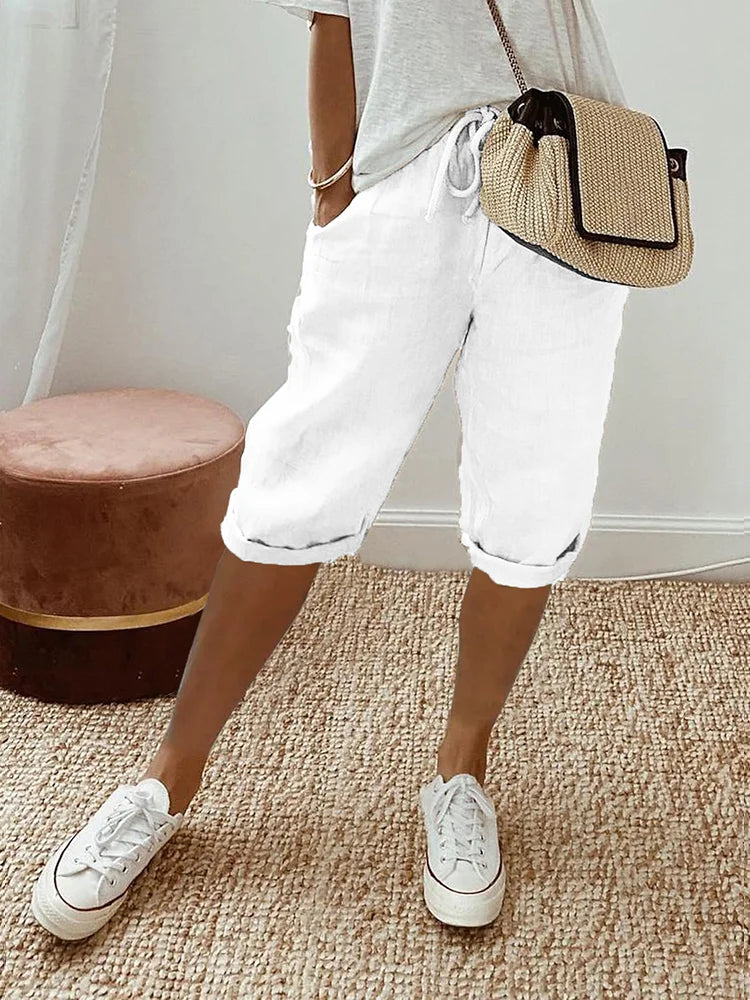 Mathilde | Short en coton et lin pour femme