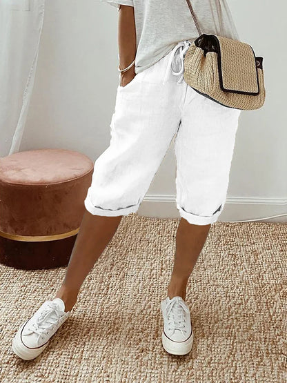 Mathilde | Short en coton et lin pour femme