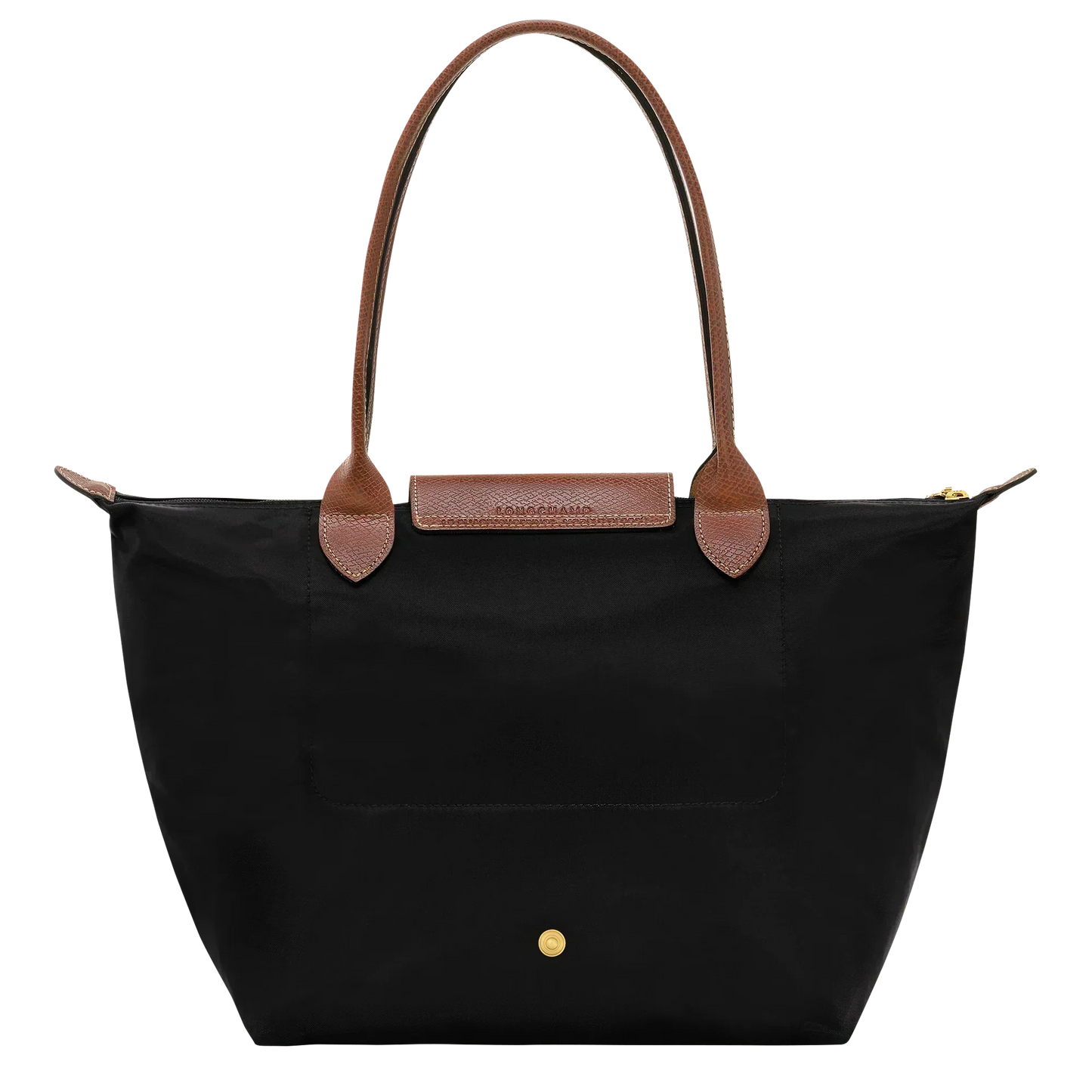 Madeleine | Sac cabas pliable moyen noir cognac