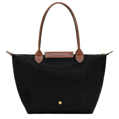Madeleine | Sac cabas pliable moyen noir cognac