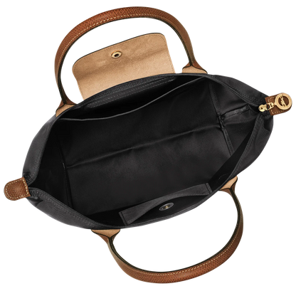 Madeleine | Sac cabas pliable moyen noir cognac