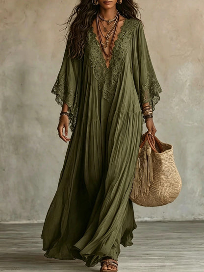 Chantal | Robe maxi en dentelle