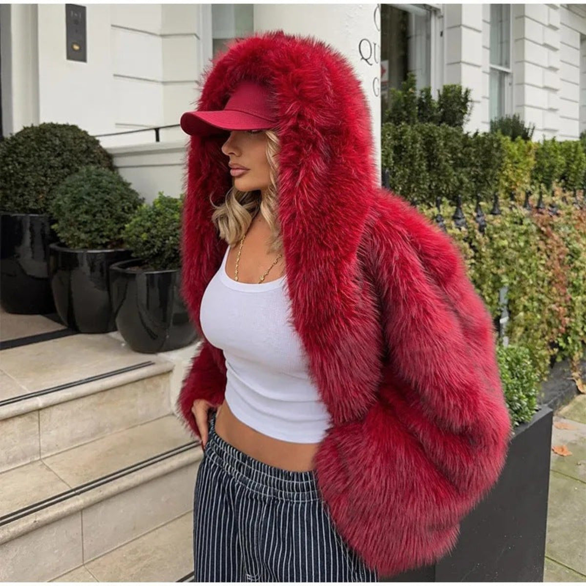 Stella - Manteau long à capuche confortable