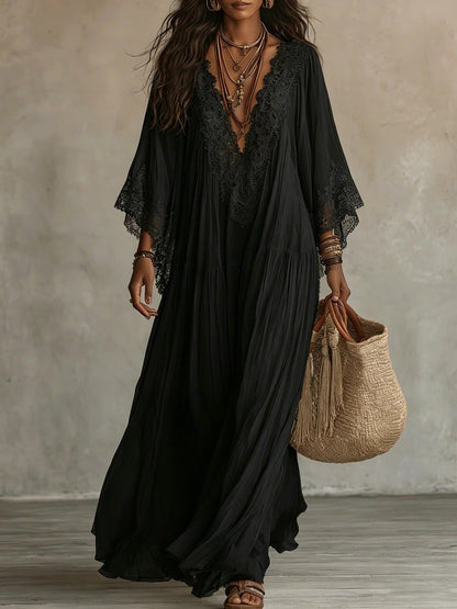 Chantal | Robe maxi en dentelle