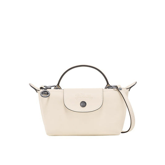 Mini Sac en Cuir Longchamp - Blanc