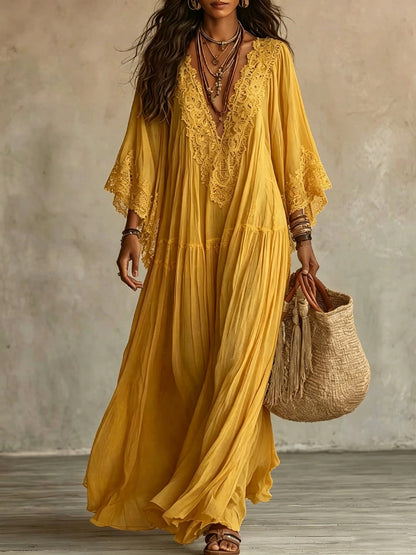 Chantal | Robe maxi en dentelle