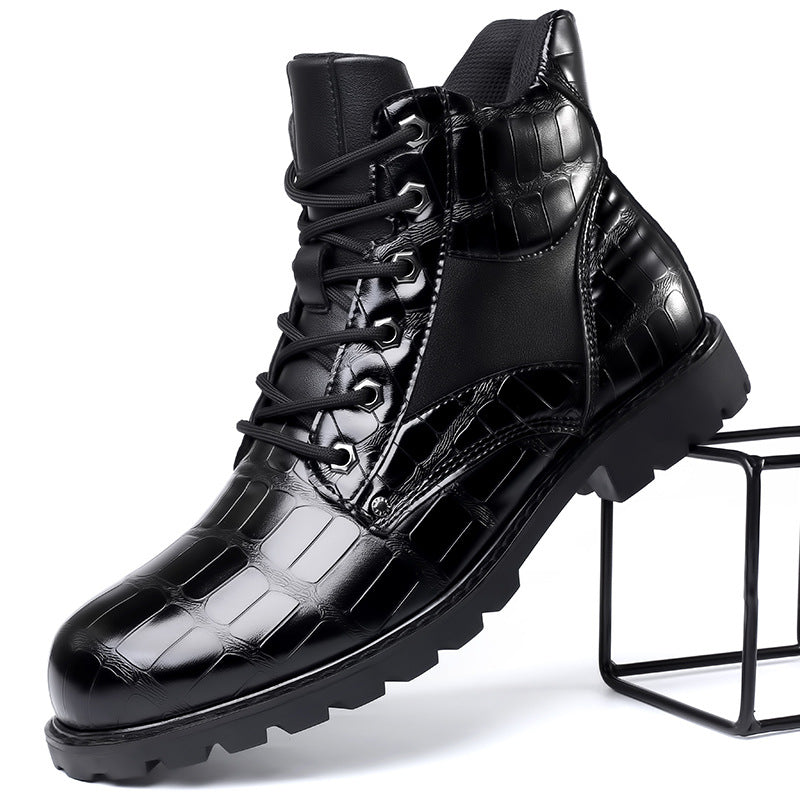 Rendell™ | Bottes en cuir crocodile