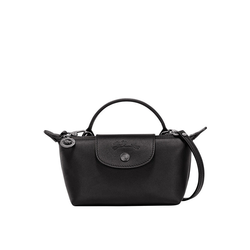 Mini Sac en Cuir Longchamp - Noir