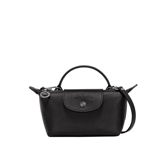 Mini Sac en Cuir Longchamp - Noir