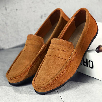 Stéphane | Mocassins premium en daim pour homme