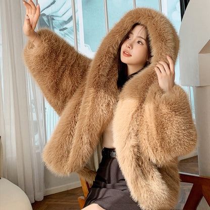 Stella - Manteau long à capuche confortable