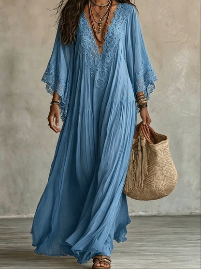 Chantal | Robe maxi en dentelle