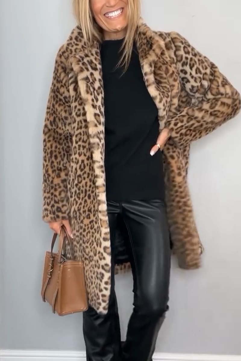 Rosa | Manteau d'Hiver Léopard