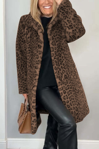 Rosa | Manteau d'Hiver Léopard