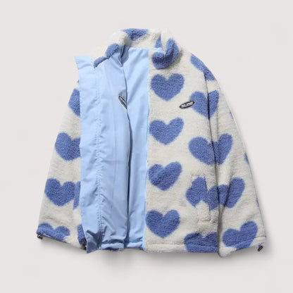 Florence | Veste réversible à motif cœur