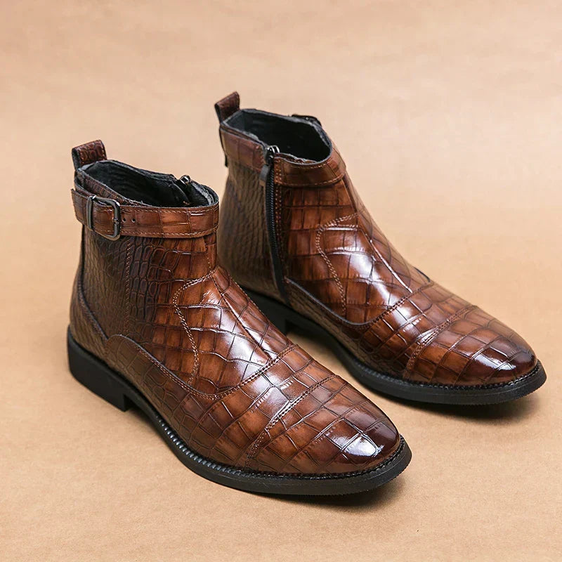 Dylan | Bottines avec Boucle en Cuir Synthétique
