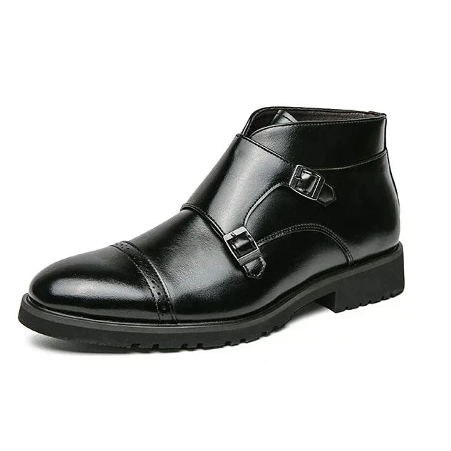 Parker | Bottes à Double Boucle en Cuir Synthétique