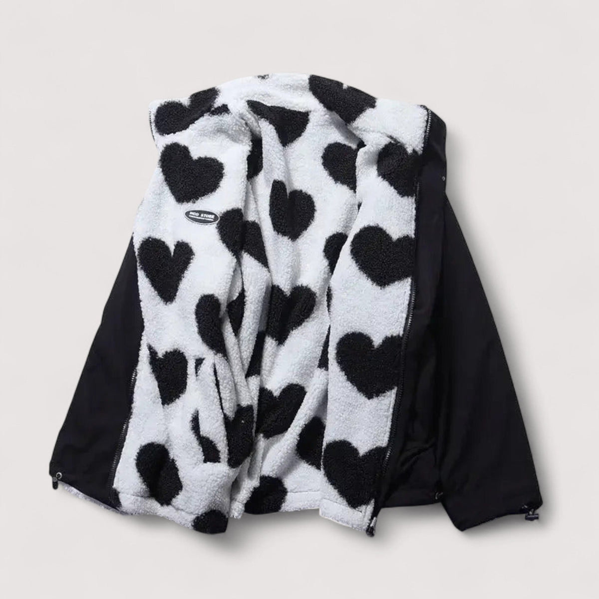 Florence | Veste réversible à motif cœur