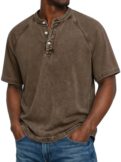 Mathis | Chemise vintage pour homme avec boutons
