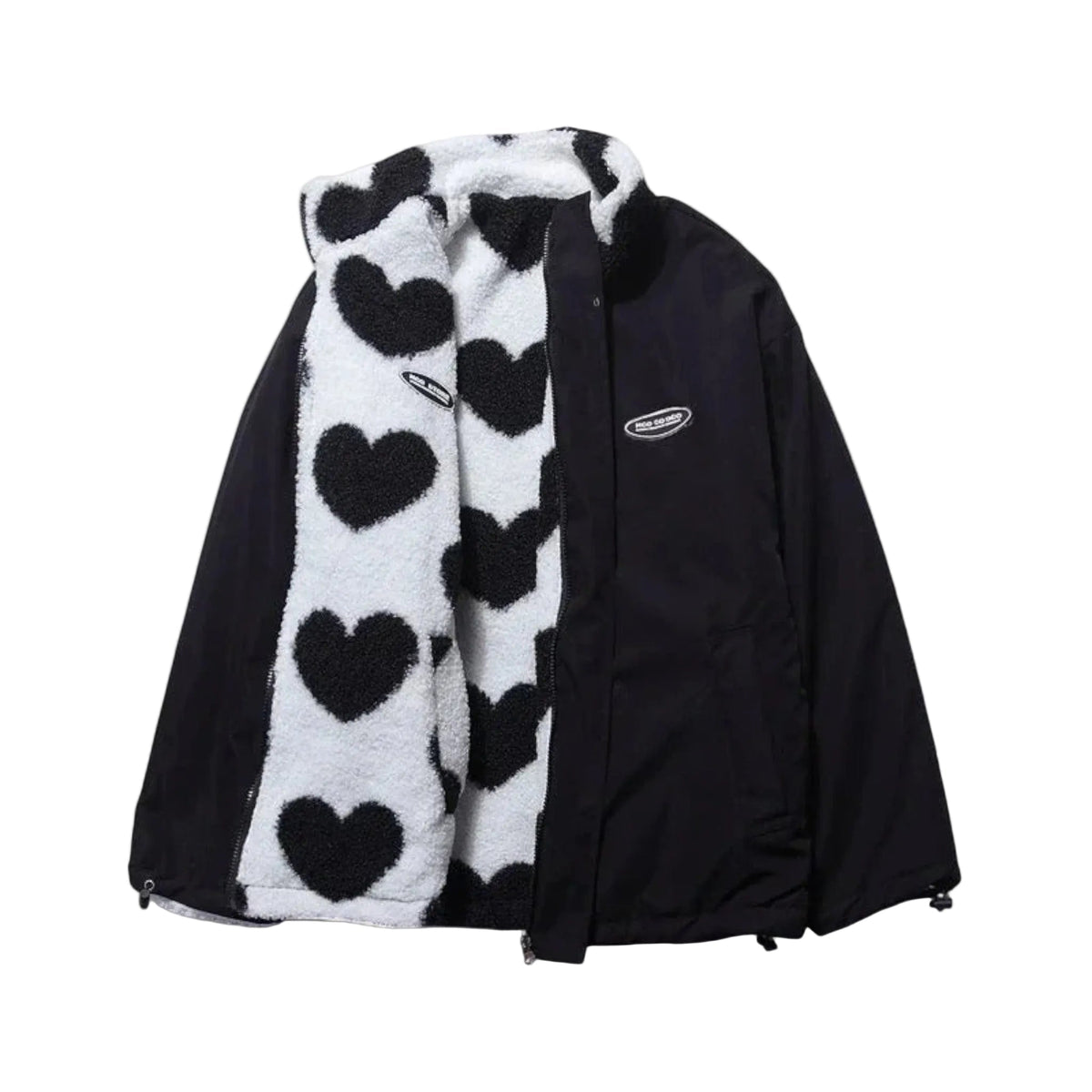 Florence | Veste réversible à motif cœur