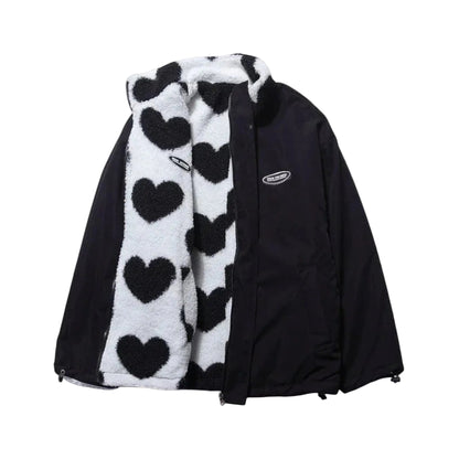 Florence | Veste réversible à motif cœur