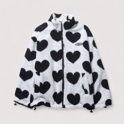 Florence | Veste réversible à motif cœur