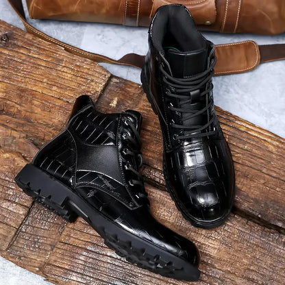 Rendell™ | Bottes en cuir crocodile