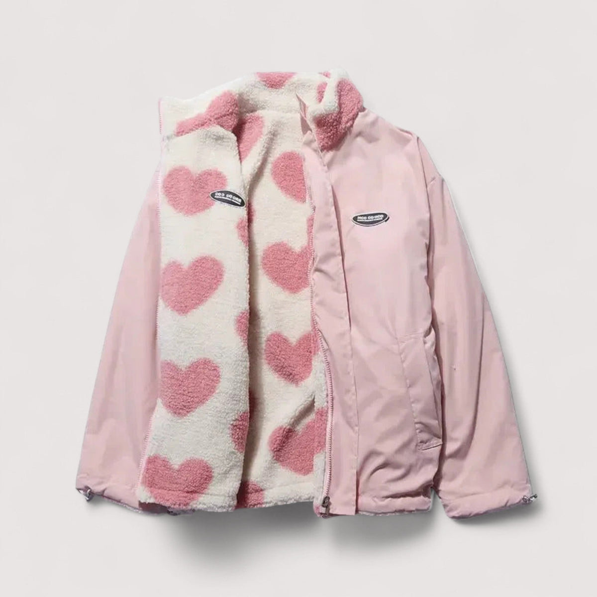 Florence | Veste réversible à motif cœur