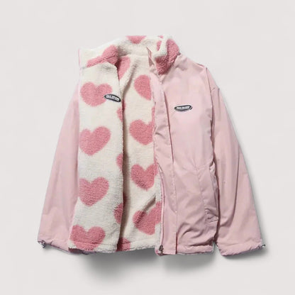 Florence | Veste réversible à motif cœur