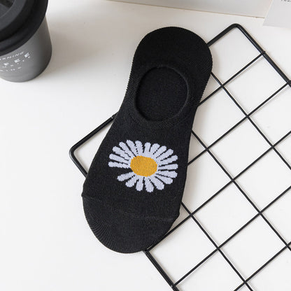 Chaussettes Décontractées À Motifs De Chrysanthèmes