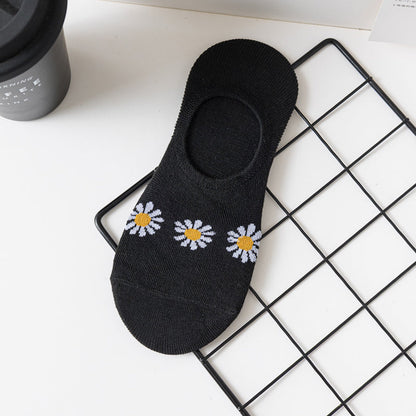 Chaussettes Décontractées À Motifs De Chrysanthèmes