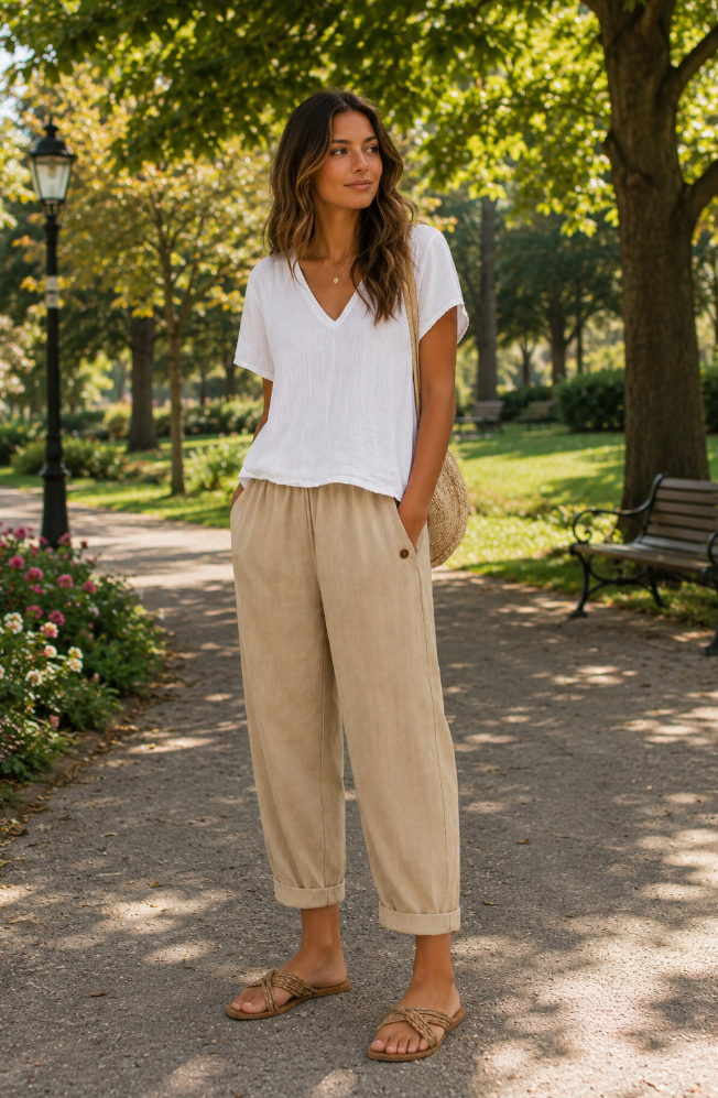 Brigitte | Pantalon en lin léger