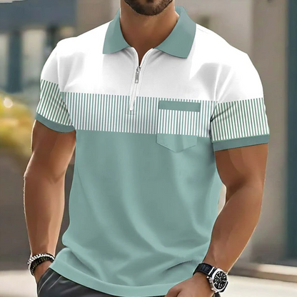 Yves | Polo élégant à fermeture zippée