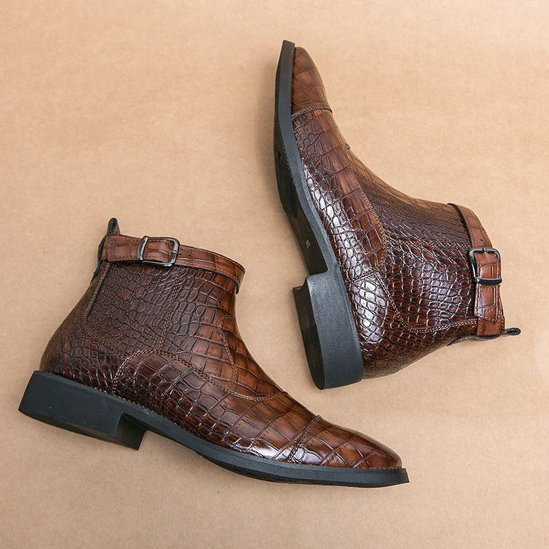 Dylan | Bottines avec Boucle en Cuir Synthétique