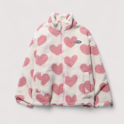 Florence | Veste réversible à motif cœur