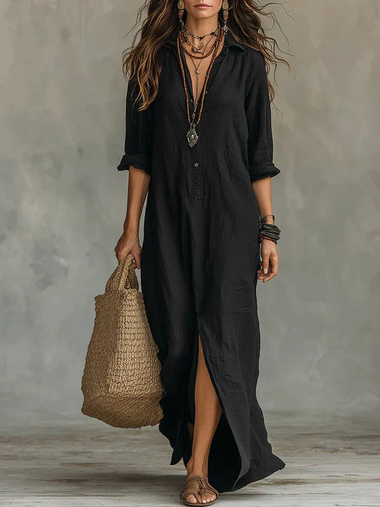 Claire | Robe maxi élégante à la silhouette flatteuse