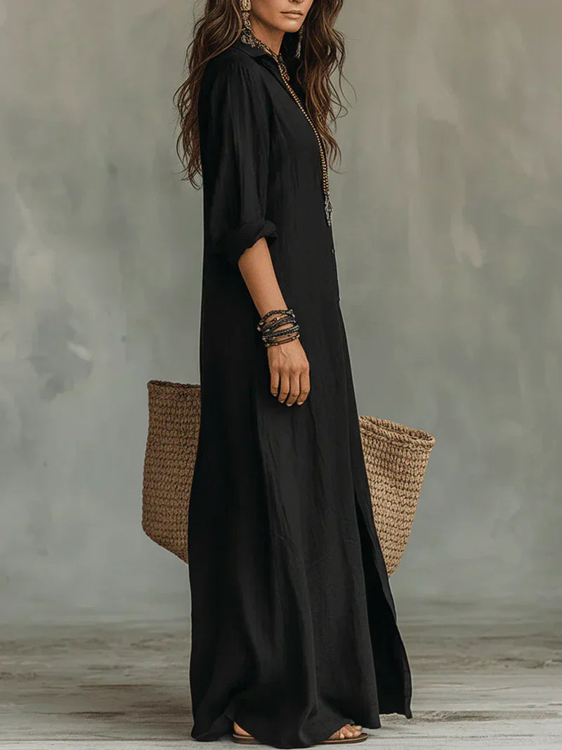 Claire | Robe maxi élégante à la silhouette flatteuse