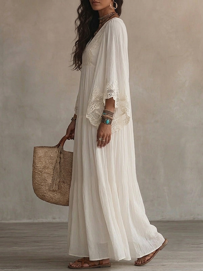 Chantal | Robe maxi en dentelle