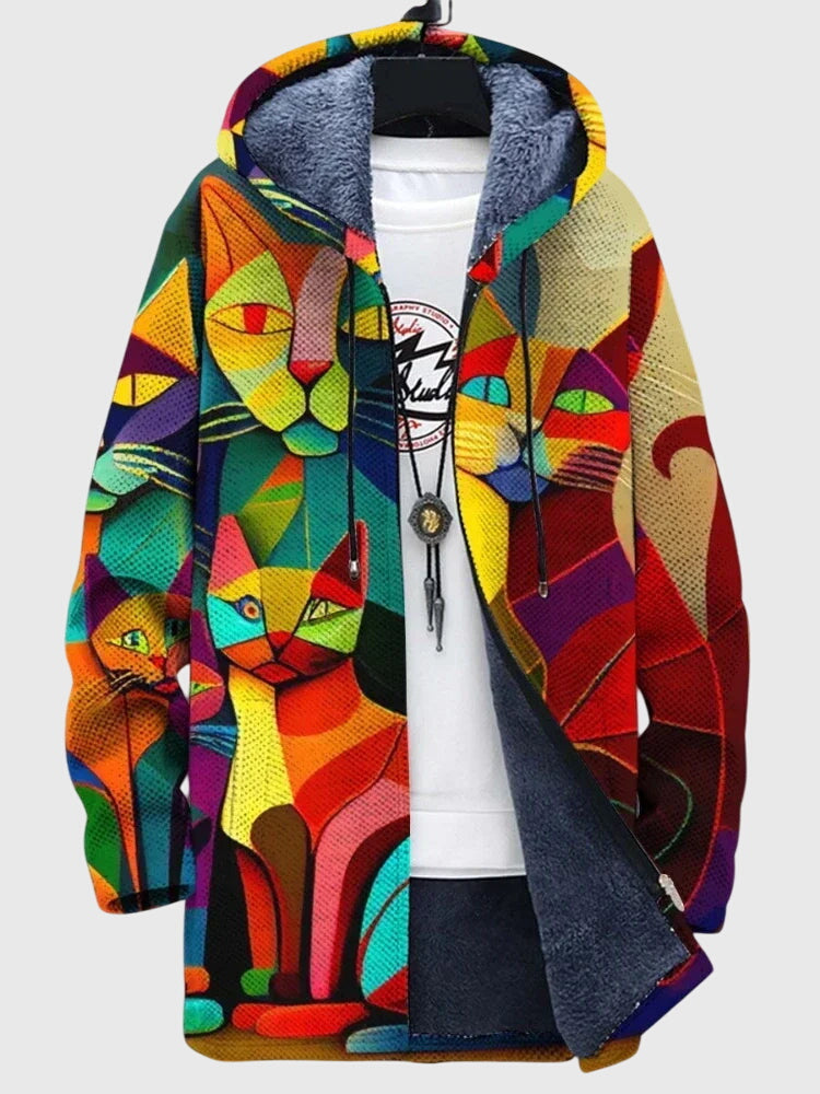Anna - Veste avec Imprimé Artistique
