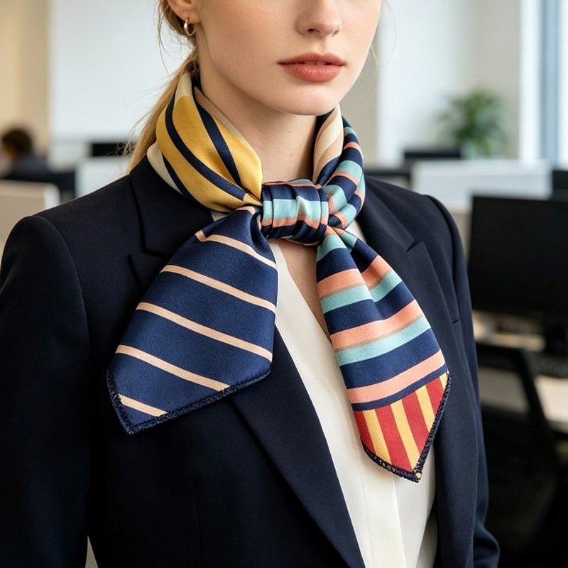 Écharpe À Rayures Colorées