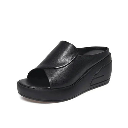 Yvette | Sandales compensées confortables à enfiler