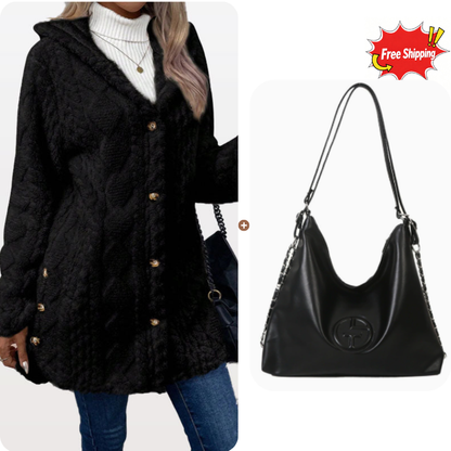Françoise | Veste chaude à capuche matelassée