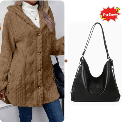 Françoise | Veste chaude à capuche matelassée